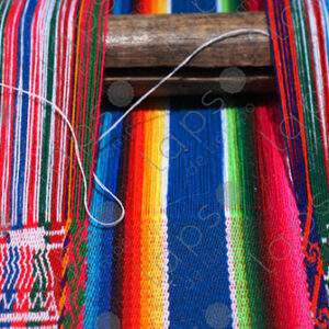 Detail on the loom