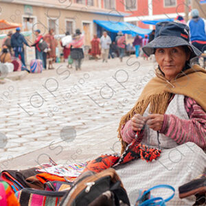 Bolivian old woman