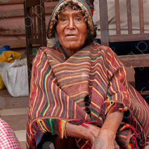 Portrait of Elderly Man in Traditional Tarabuco Attire