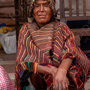 Portrait of Elderly Man in Traditional Tarabuco Attire