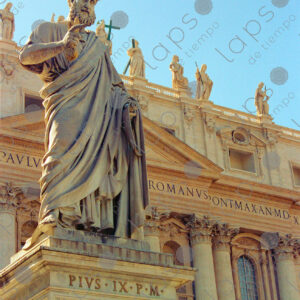 Statue of St Peter outside St Peter's basilica, Rome