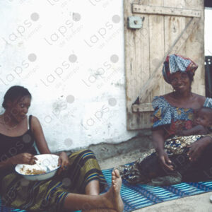 Two Women Sitting on the Ground in Nouakchott