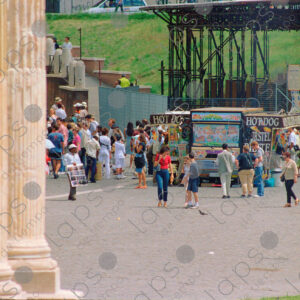 Food truck  near the Roman Colosseum, Rome, Italy