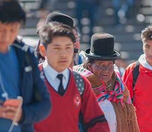 Old Bolivian woman