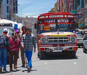 Colorful public transportation