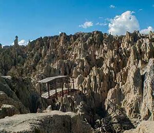 The Moon Valley in La Paz, Bolivia
