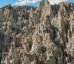The Moon Valley in La Paz, Bolivia