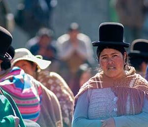 Typical Bolivian women