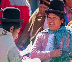 Typical Bolivian women