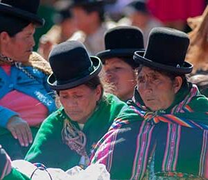Typical Bolivian women
