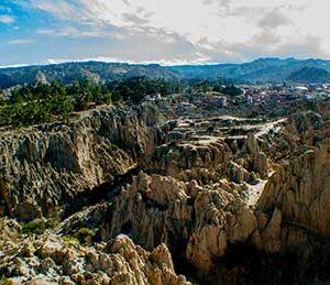 The Moon Valley in La Paz, Bolivia